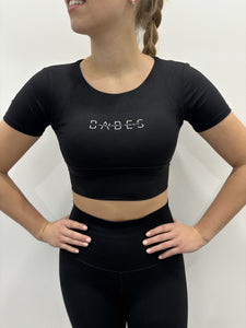 Crop Top Shirt - Black