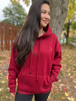 Load image into Gallery viewer, Boyfriend Hoodie - Burgundy Red
