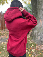 Load image into Gallery viewer, Boyfriend Hoodie - Burgundy Red
