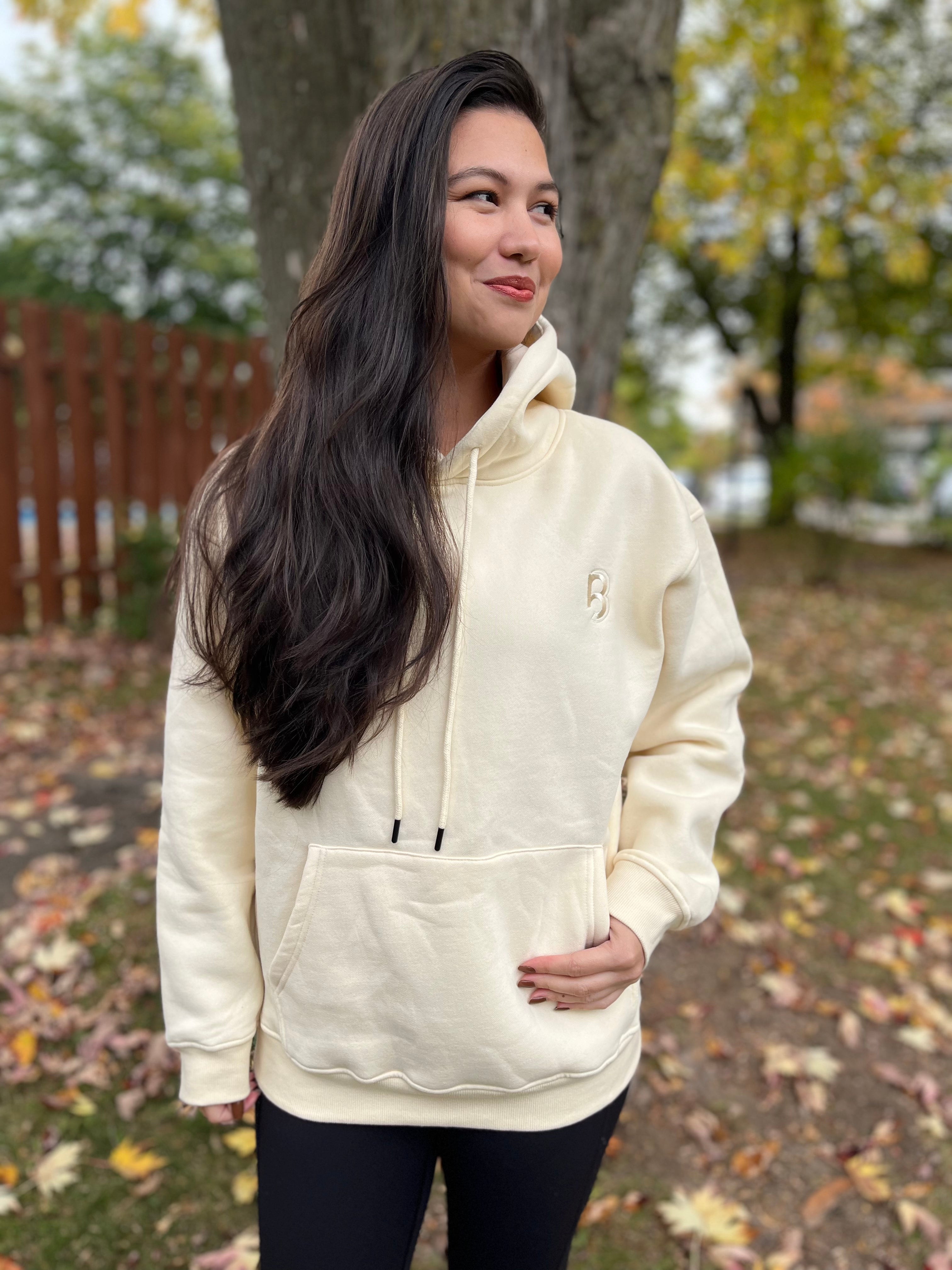 Boyfriend Hoodie - Apricot Cream