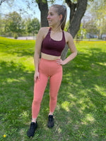 Load image into Gallery viewer, Signature High-Rise Leggings - Coral
