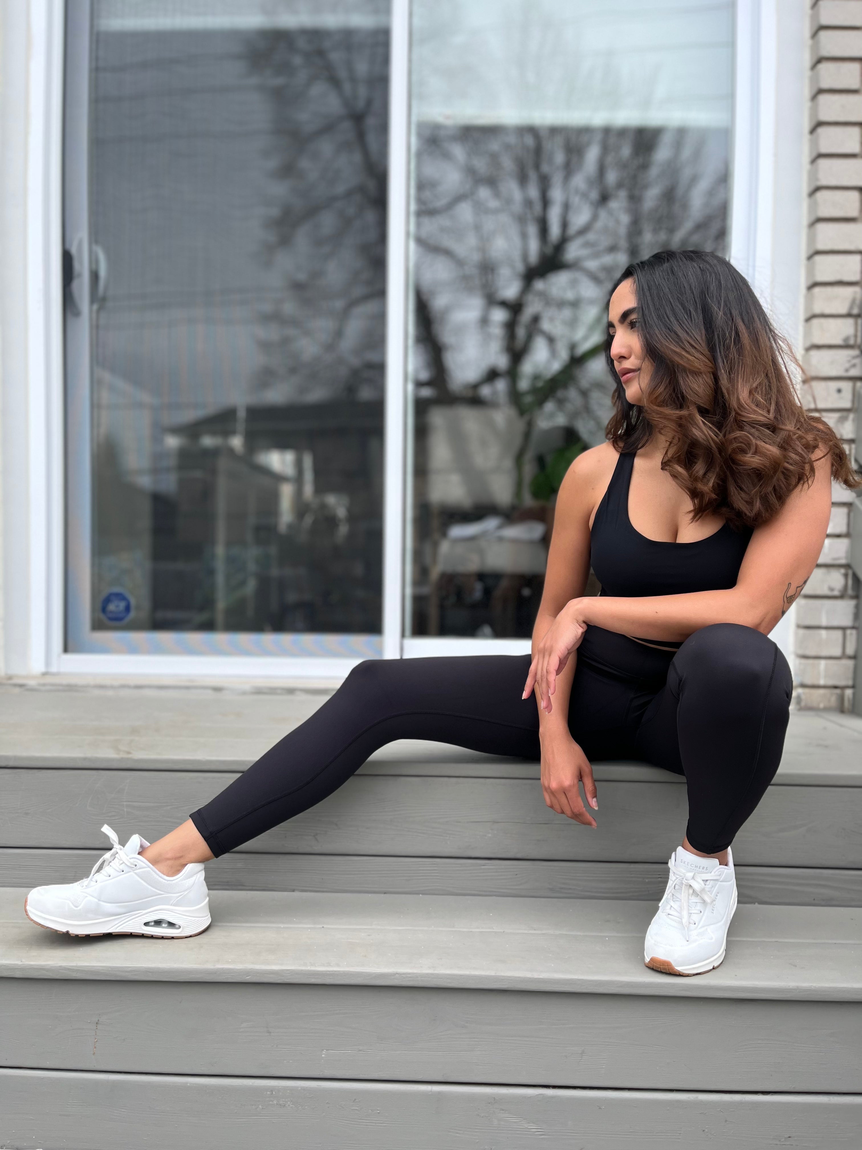 Quick Dry Spandex Running Leggings With Pockets With Pockets For
