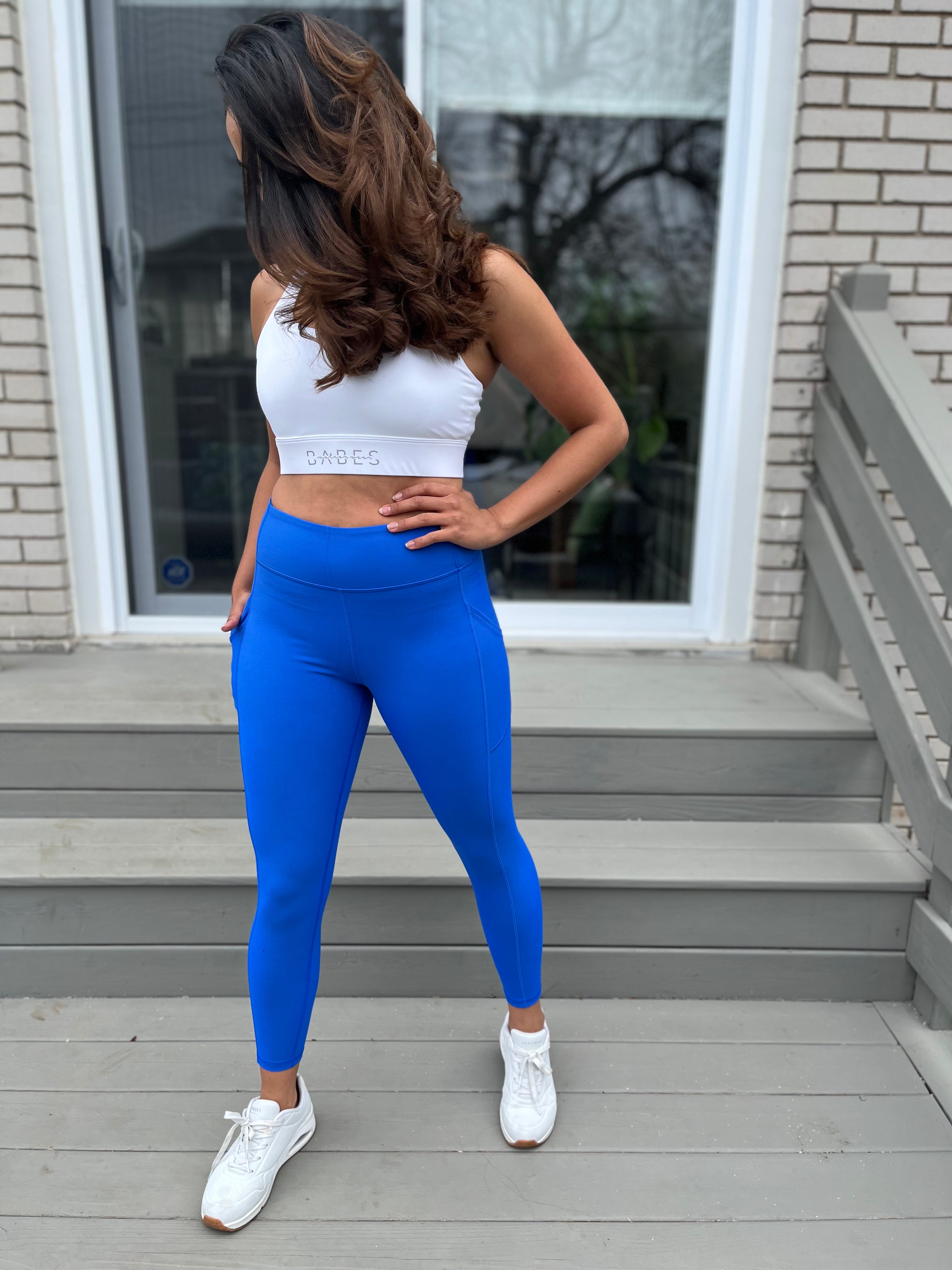 Legging Active Pocket Bleu Electrique BabesMotionWear