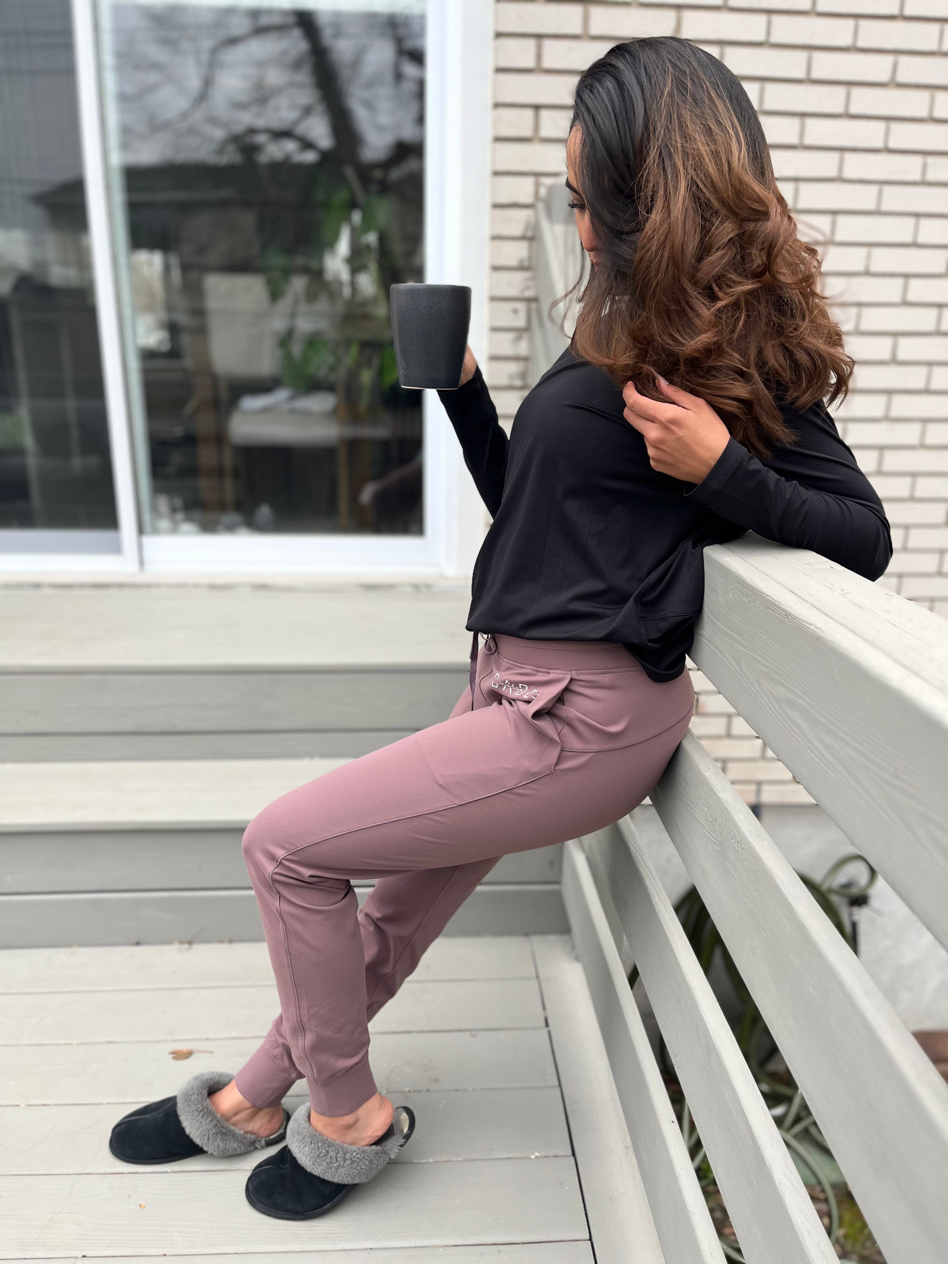 Pantalon de jogging Dreamy - Prune