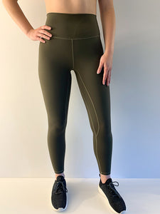 Legging Signature Taille Haute Vert Armée 