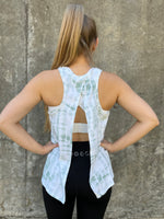 Load image into Gallery viewer, Edgy Tank - Printed Green
